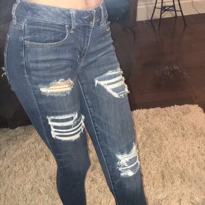 American eagle ripped jeans